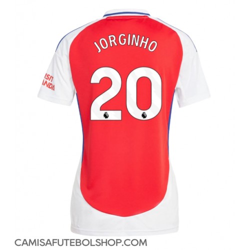 Camisa de time de futebol Arsenal Jorginho Frello #20 Replicas 1º Equipamento Feminina 2024-25 Manga Curta